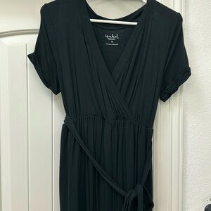 Black maternity jumpsuit